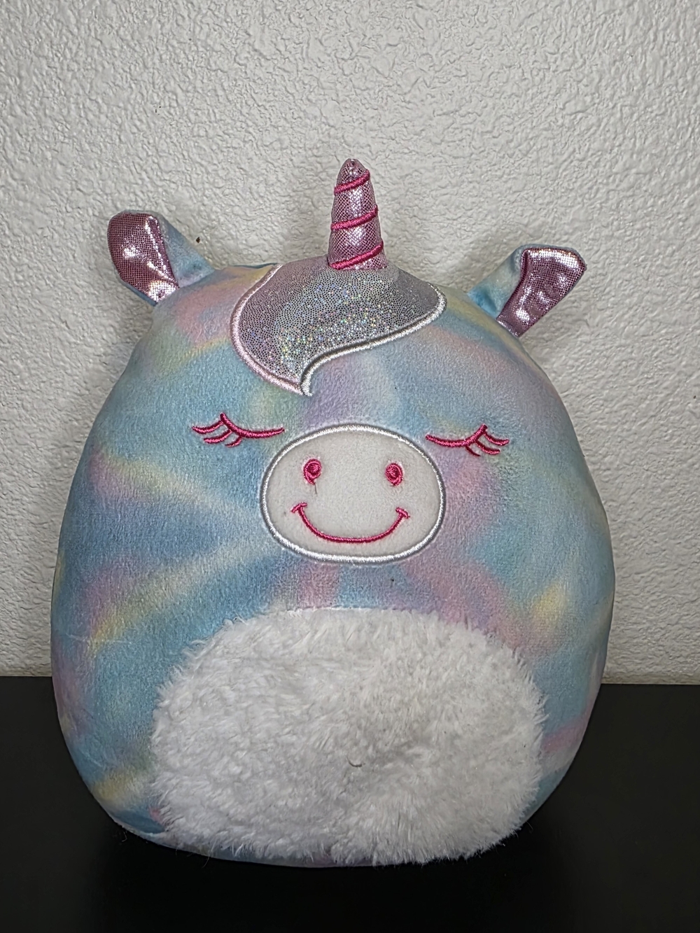 Squishmallows Lucy-May Unicorn Pastel Tie Dye Shimmer 8 Inch